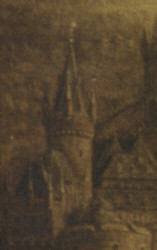Zollturm - Ausschnitte aus dem Gemälde von Jacobus Storck (siehe Bildmitte)